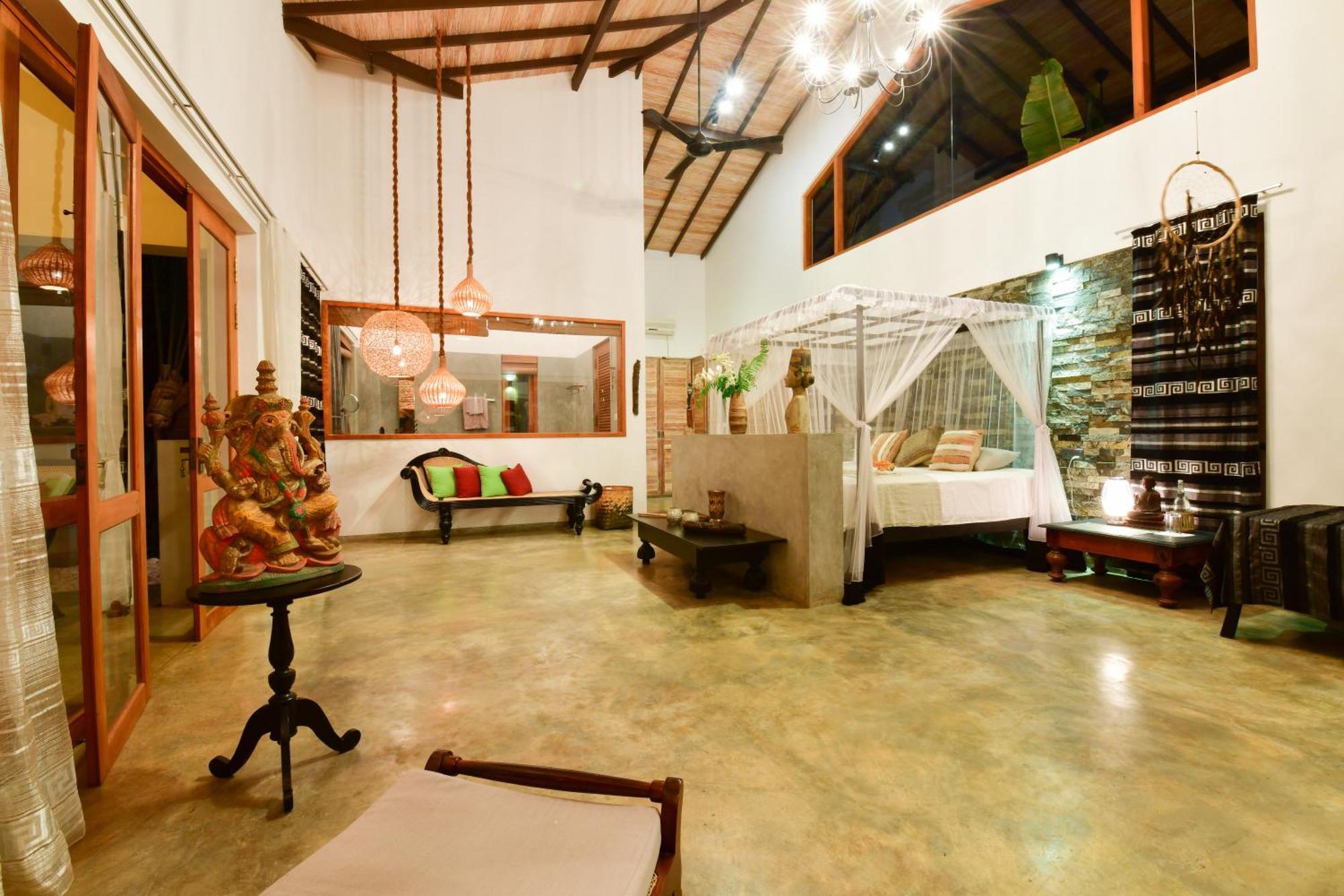 Tropical House - Jungleside Villa Hikkaduwa Oda fotoğraf