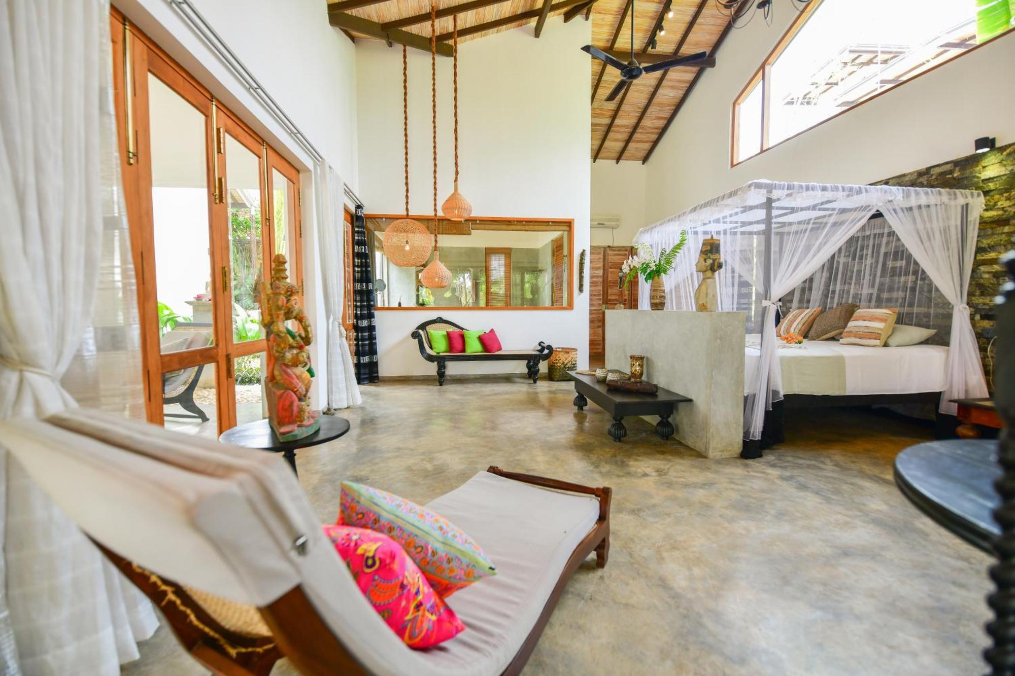 Tropical House - Jungleside Villa Hikkaduwa Oda fotoğraf