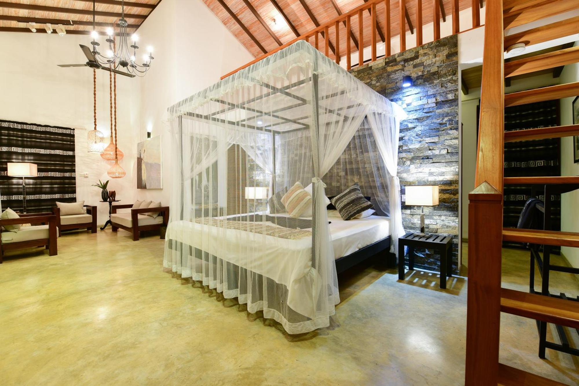 Tropical House - Jungleside Villa Hikkaduwa Oda fotoğraf