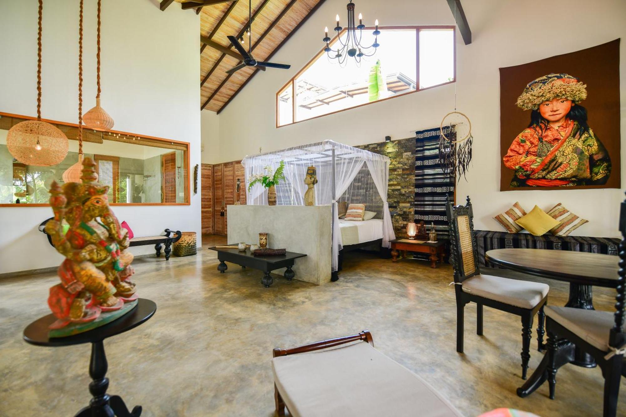 Tropical House - Jungleside Villa Hikkaduwa Oda fotoğraf